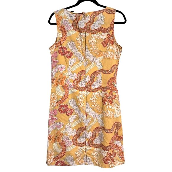 Vintage 2003 Patagonia Pataloha Golden Habiscus Womens Sleeveless Floral Dress S - Picture 4 of 9